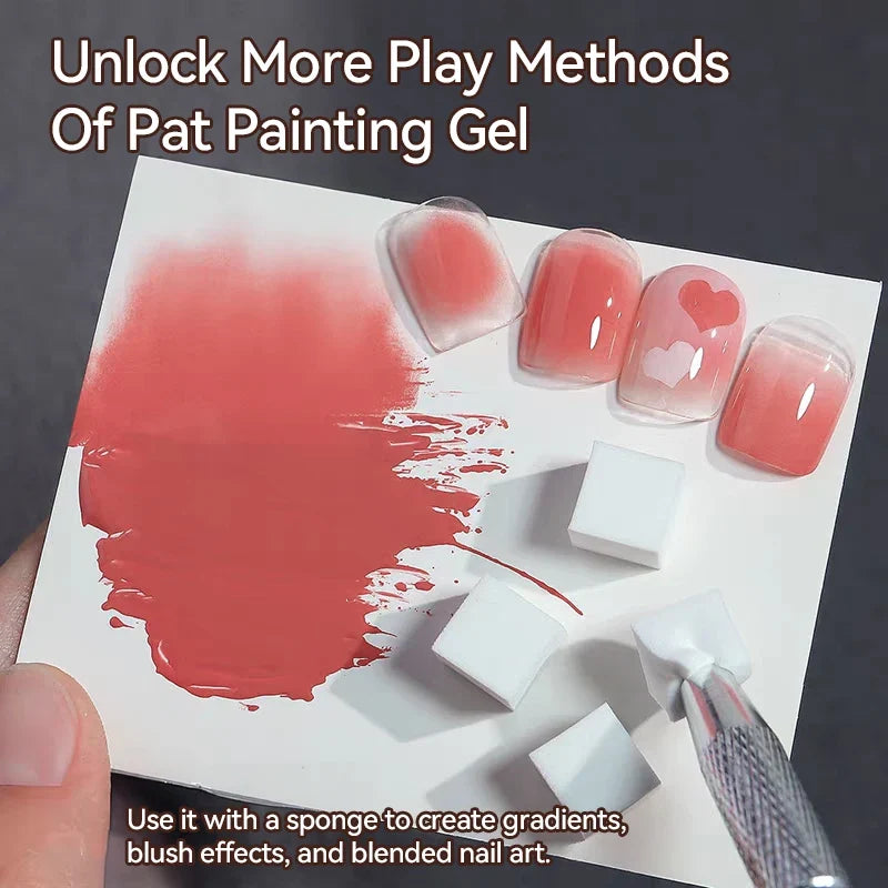 UR SUGAR 4 IN1 Pat Painting Gel Nail 4 Colors Gradient Painting Gel Nail Art Semi Permanent Soak Off UV Nails Used For Gel DIY Tri Light Beauty