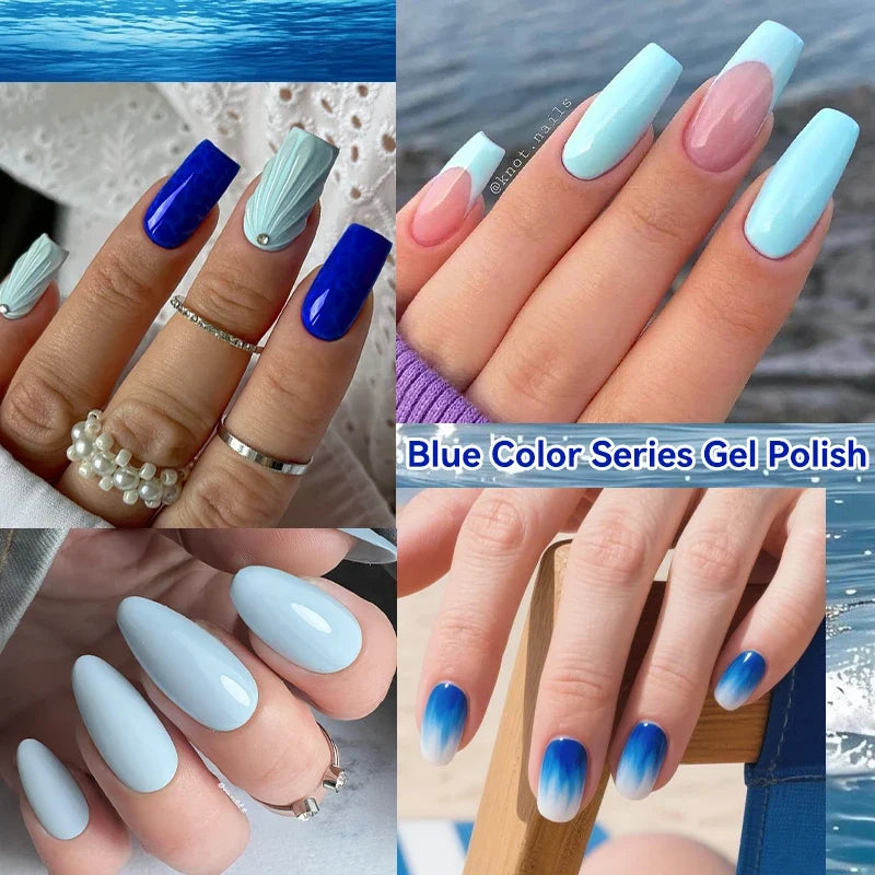 LILYCUTE 6Pcs/set 7ml Coffee Series Gel Nail Polish Kit 125 Colors Manicure Semi Permanent Soak Off UV Nail Art Gel Varnish Tri Light Beauty