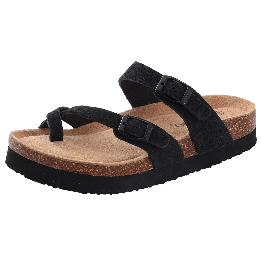 Litfun New Women Clogs For Women Fashion Cork Suede Mules Slipper Classic Cork Antislip For Outdoor Slippers With Arch Support LadyShow.Store