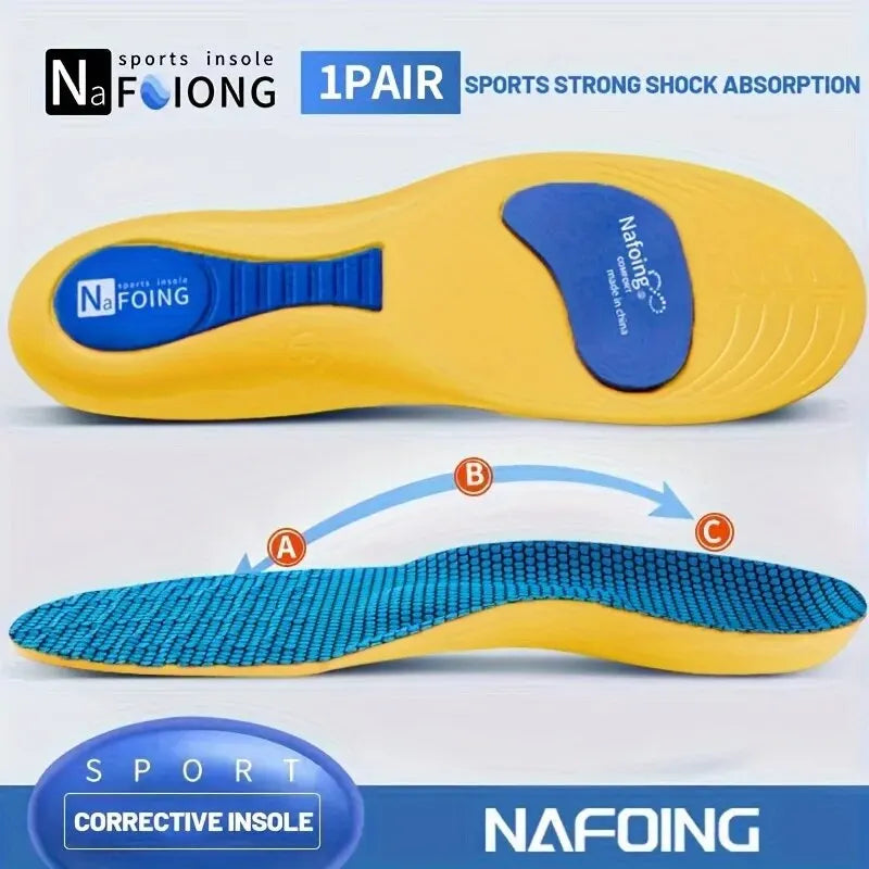 1 Pair New Sports Elasticity Insoles Elasticity Shock Absorption Breathable Running Insoles LadyShow.Store