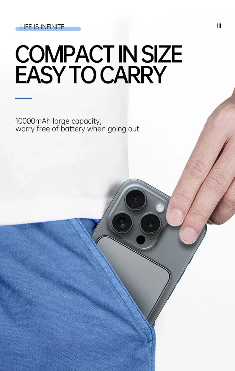 Lenovo Magnetic Wireless Power Bank PD22.5W Fast Charging Magsafe External Battery 500000mAh For iPhone Xiaomi Pi-Mart
