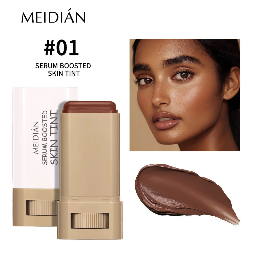 1/2PCS Skin Tint Stick Waterproof Nourishing Solid Tinted Serum Foundation Balm  Face Tinted Face Contour Stick Face Makeup Pi-Mart