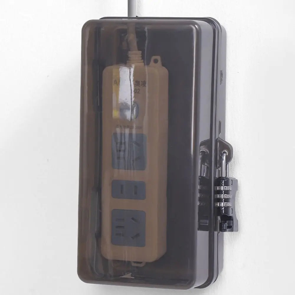 Durable Plastic Plug Box Anti-theft Waterproof Cable Management Box Protect Outlet Weatherproof Extension Lead Cover Outdoor Pi-Mart