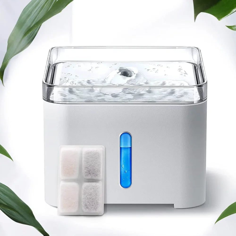 Cat Water Fountain Filter Pet Water Fountain Replacement Filters with Coconut Activated Carbon Suitable for 2L Water Dispenser Pi-Mart