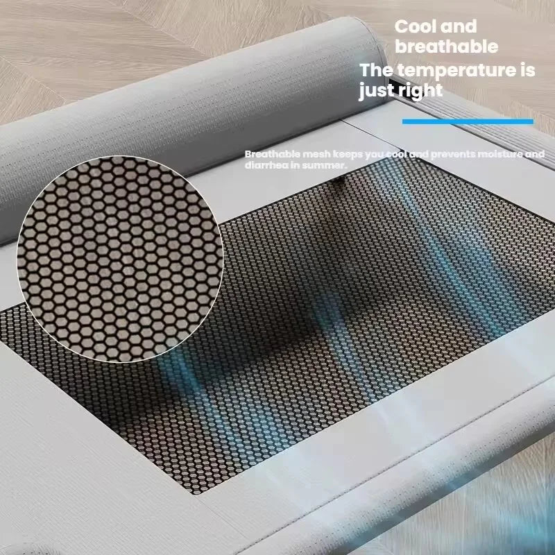 Elevated Cooling Mesh Dog Cot Breathable Moisture Resistant Bed With Pillow Four Seasons Use Indoor For Dog Cat Pet Supplies Pi-Mart