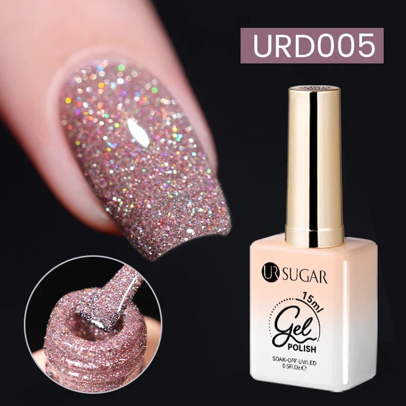 UR SUGAR 15ml Jelly Milky White Translucent Color Gel Polish Semi Permanent UV Gel Nail Art Soak Off Gel Varnish Latest Fashion Tri Light Beauty