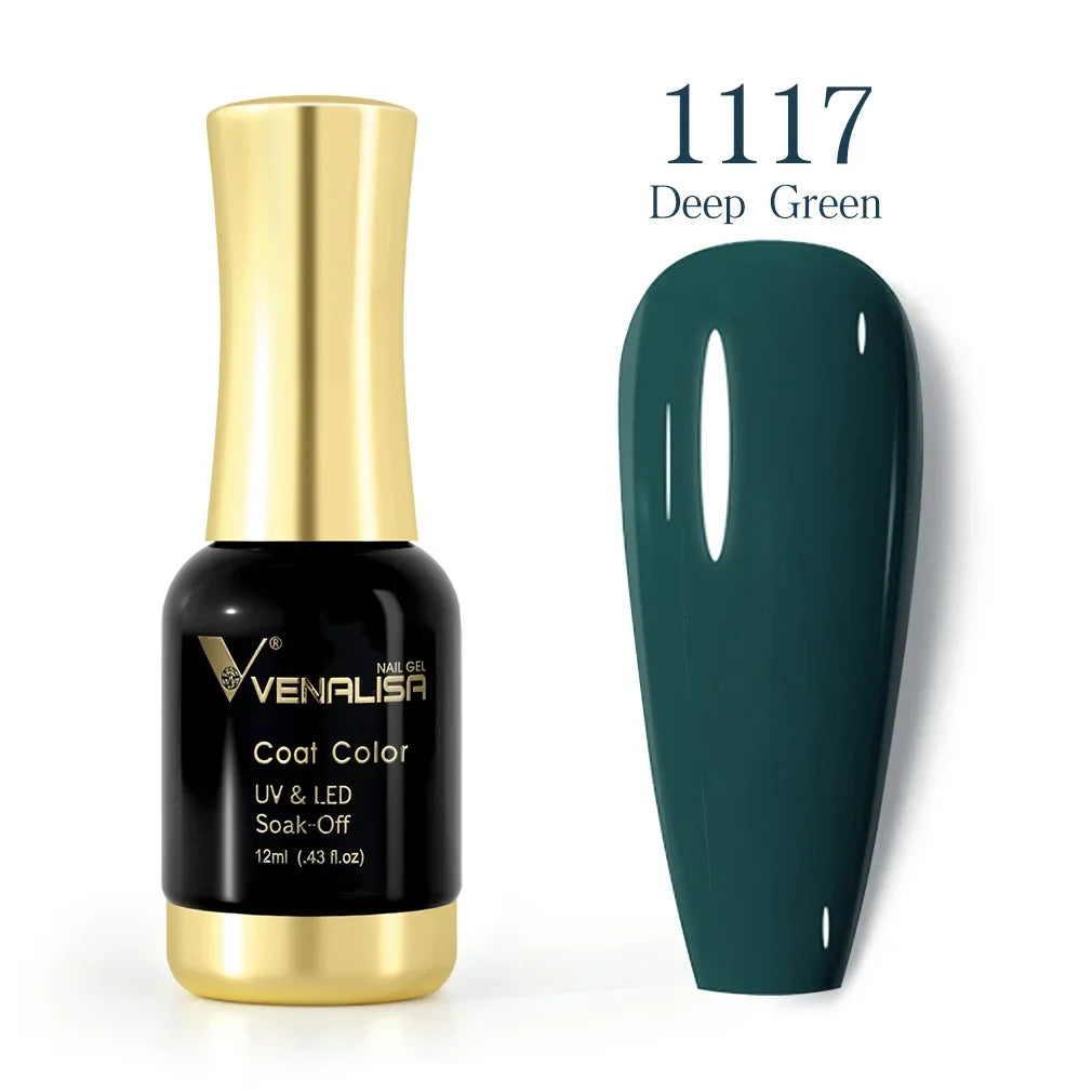 VENALISA Nail Gel Varnish TPO FREE Soak Off UV LED Organic Odorless Enamels Nail Art Colors 12ml 120Colors UV Gel Nail Polish Tri Light Beauty