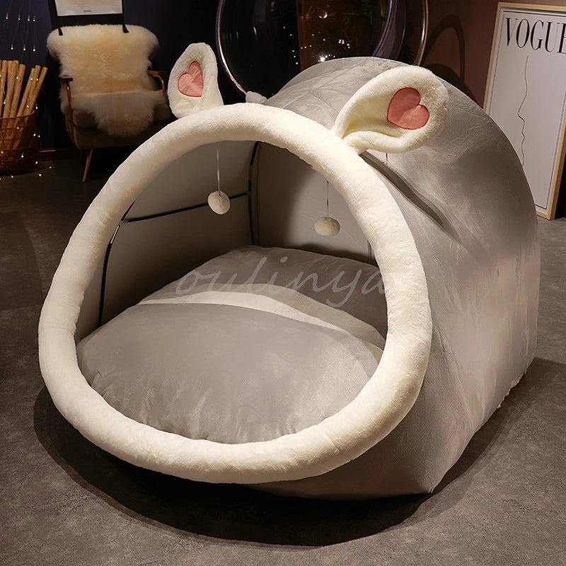 Cute Oversized Adult Child Plush Tent Cozy House Lazy Person Sofa On The Ground Cat's Nest Christmas Cushions Sitting Cushion Pi-Mart