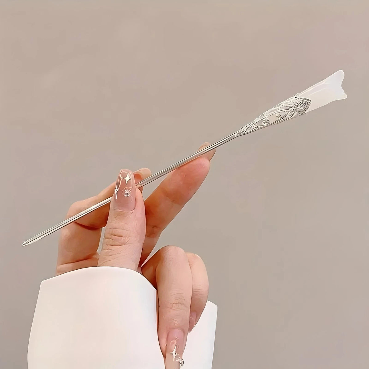Elegant Chinese Style Hair Clip Tassel Hair Stick Traditional Floral Design Hairstyle Accessory Women Jewelry Hairpin Hairneedle Pi-Mart