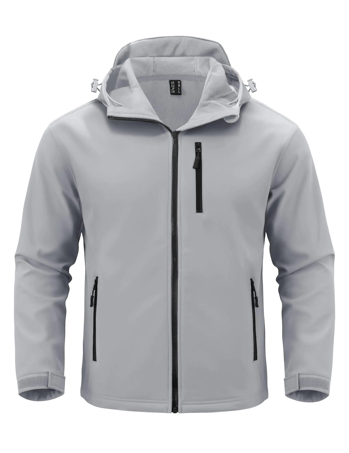 TACVASEN Hooded Rain Softshell Jacket Mens Fleece Lined Waterproof Jacket Work Jacket Outdoor Trekking Hiking Windbreaker Male Pi-Mart