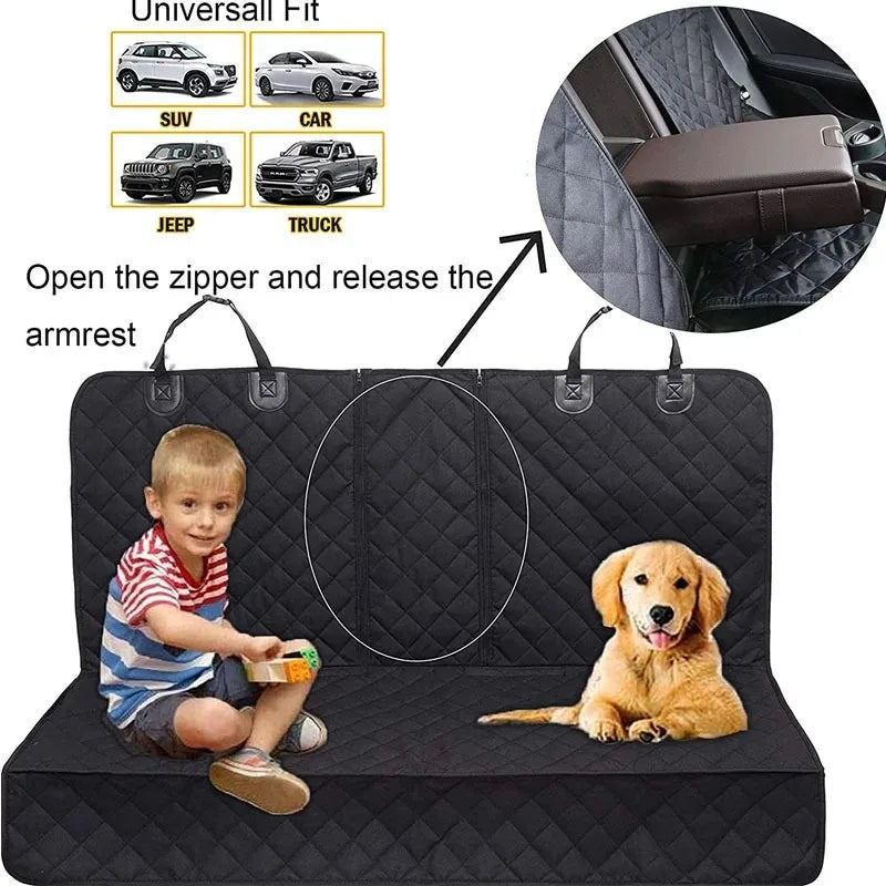 Dog Car Seat Cover, 100% Waterproof Car Pet Mat, Pet Car Mat, Rear Waterproof Car Dog Mat, Anti Dirty Pet Car Mat  Dog Car Seat Pi-Mart