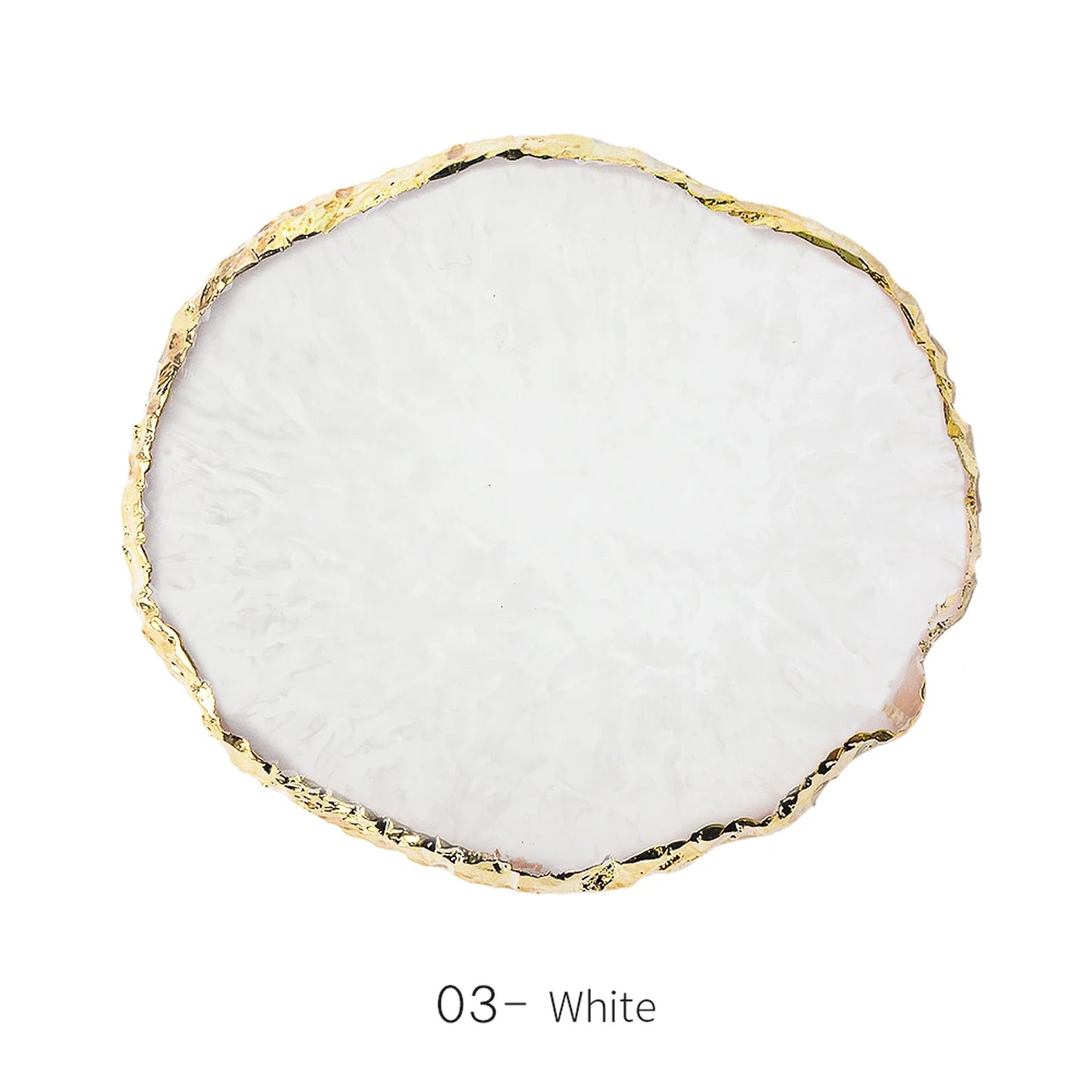 1PC Round Resin Agate Stone Nail Art Palette False Nail Tips Mixing Color Drawing Pallet Gel Polish Display Shelf Manicure Tool Tri Light Beauty
