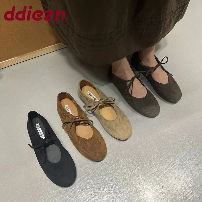 Fashion Butterfly-Knot  Women Flats With Shoes Casual Female Soft Footwear Round Toe Ladies Flats Slip On Shoes Pi-Mart