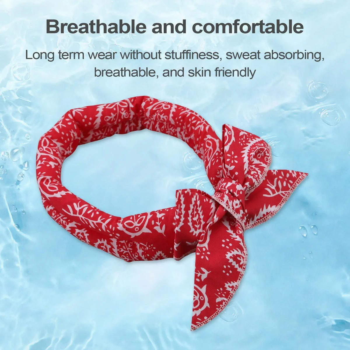 Pet Cooling Scarf Cute Dog Cooling Bandana Adjustable Fast Cooling Cat Cooling Ice Scarf Reusable Cat Collar Pet supplies Pi-Mart