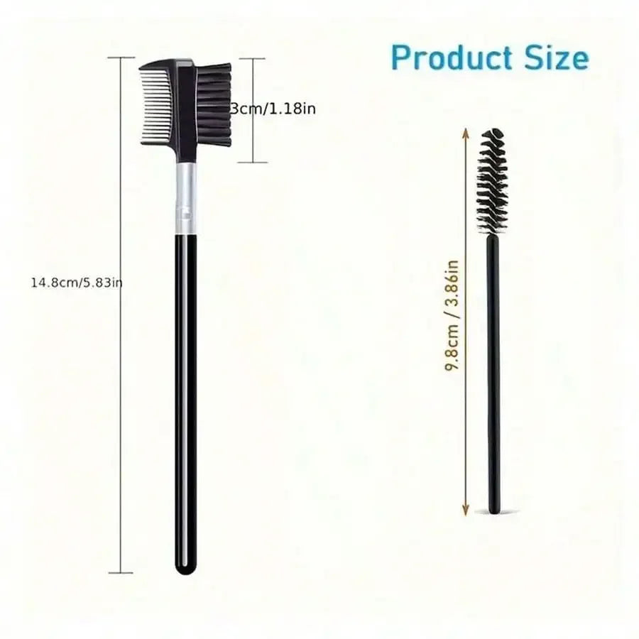 Eyebrow Brush,11-In-1 Eyelash Grooming Kit, Includes Eyelash Curler With Comb Separator, Eyelash Wand,  4 Silicone Refill Pads Tri Light Beauty