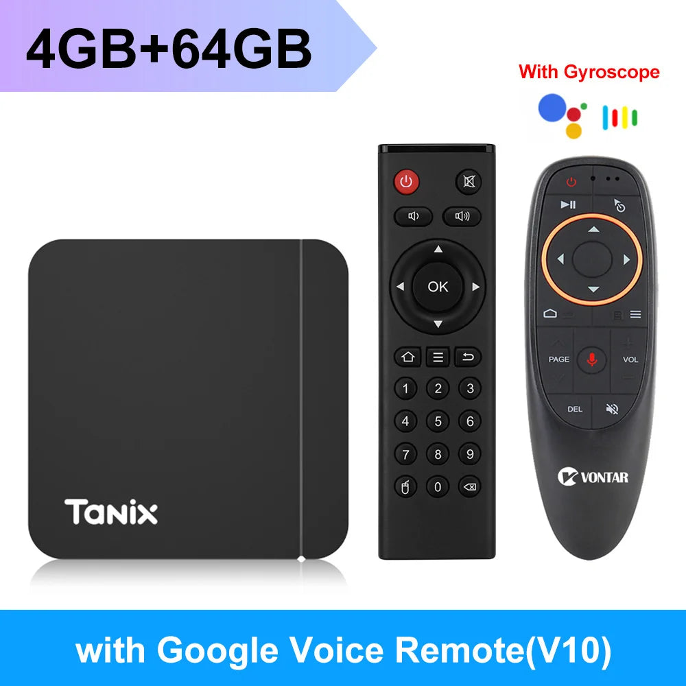 Tanix W2 Smart TV Box Android 11 Amlogic S905W2 4GB 64GB Support AV1 Dual Wifi  Media Player TVBOX Set Top Box 32GB 2GB 16GB Pi-Mart