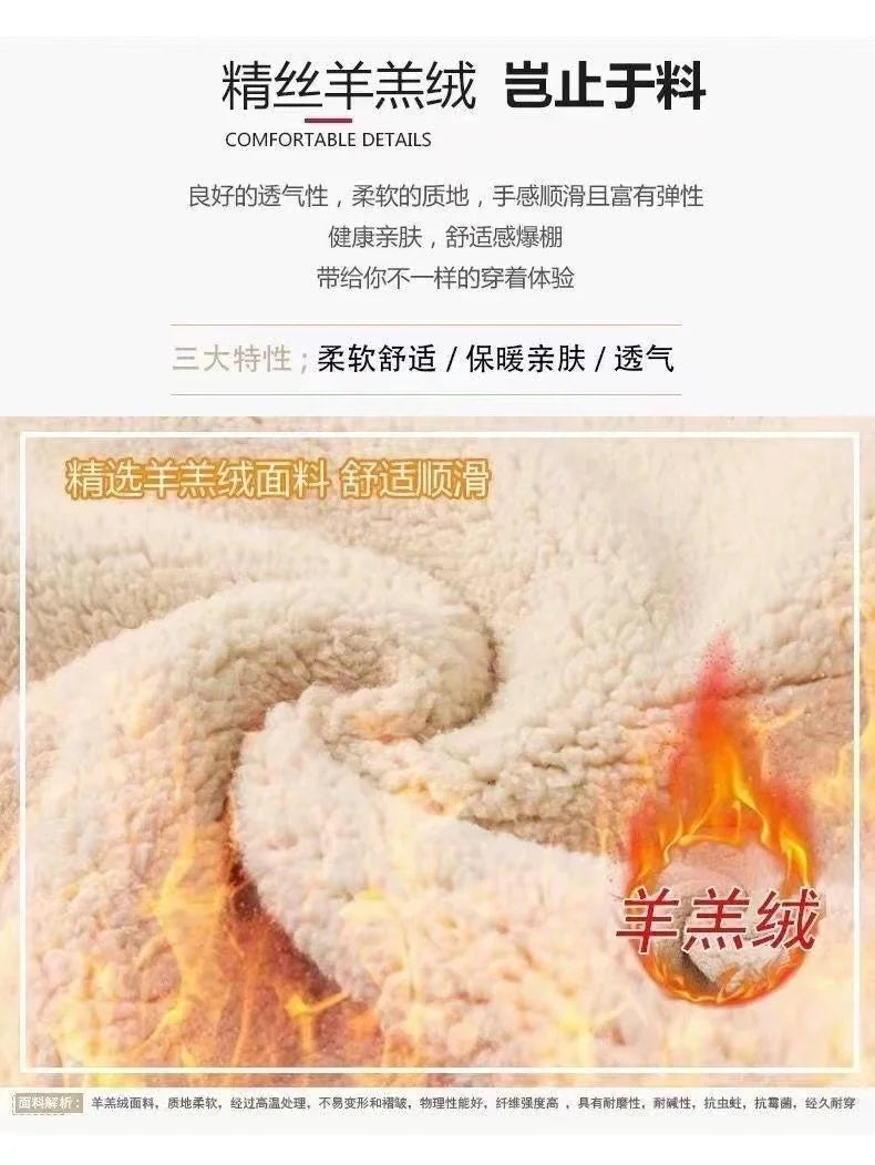 2024 Autumn and Winter New Hooded Lamb Fleece Hoodie Solid Color with Thick Fleece for Men and Women, Warm and Casual Versatile Pi-Mart