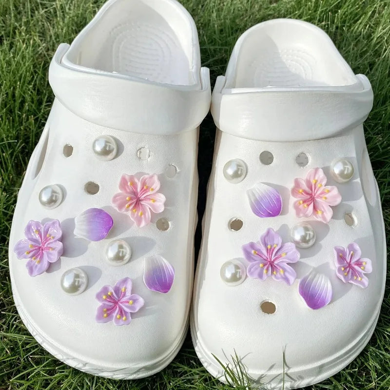 Hot Fashion Shoe Charms for Creative Branches and Flowers Clogs Shoe Buckle Cute Shoe Accessories Decoration for Girls Gift Pi-Mart