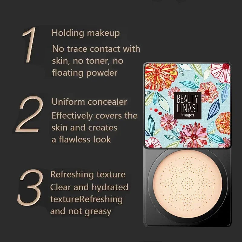 Mushroom Head Air Cushion, CC Cream Natural Moisturizing Foundation Concealer Whitening Oil-control Makeup Cosmetics BB Cream Tri Light Beauty