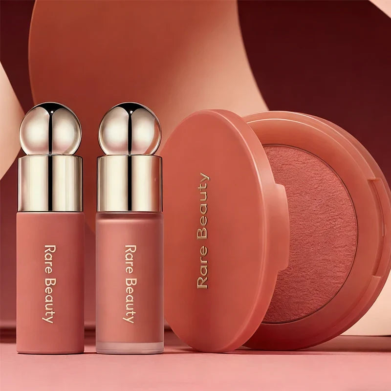 Rare Beauty New Product Frost-to-powder Mashed Potato Matte Air Cushion Blush Cream Liquid Blush Long-lasting Lipstick Lip Gloss Tri Light Beauty