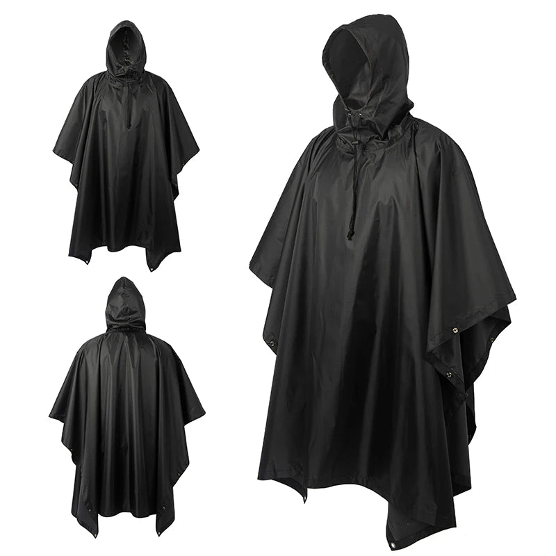 Man Military Impermeable Zipper Camo Raincoat Waterproof Rain Coat Men Raincoat Women Awning The Rain Motorcycle Rain Poncho Pi-Mart