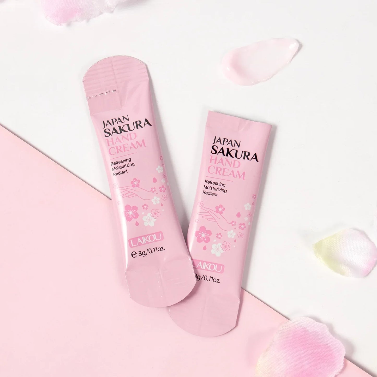 7pcs Collagen Sakura Hand Cream Skin Soften Nourish Care Deep Cracked Repair Beauty Products Girl Moisturizing Hand Skin Tri Light Beauty