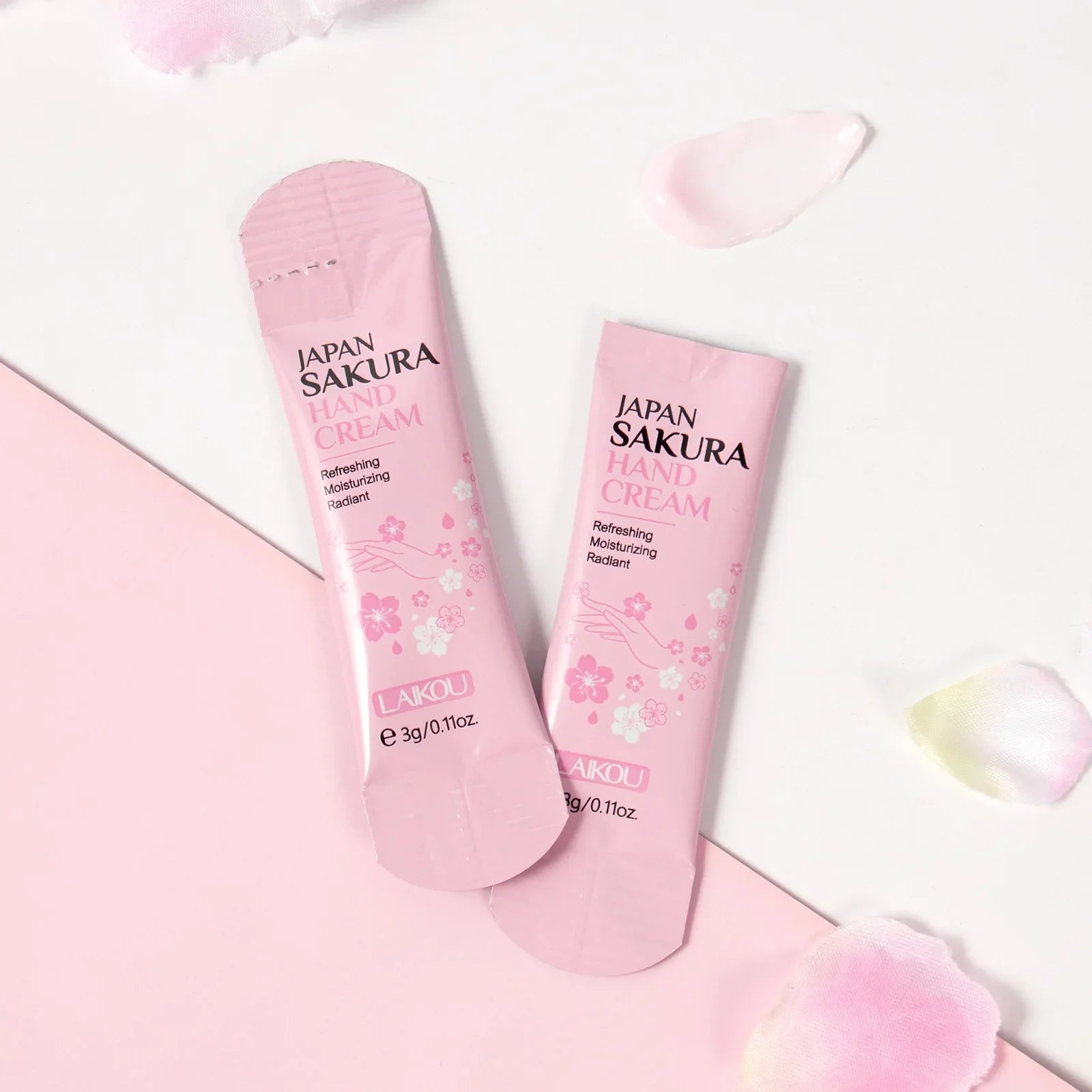 7pcs Collagen Sakura Hand Cream Skin Soften Nourish Care Deep Cracked Repair Beauty Products Girl Moisturizing Hand Skin Tri Light Beauty