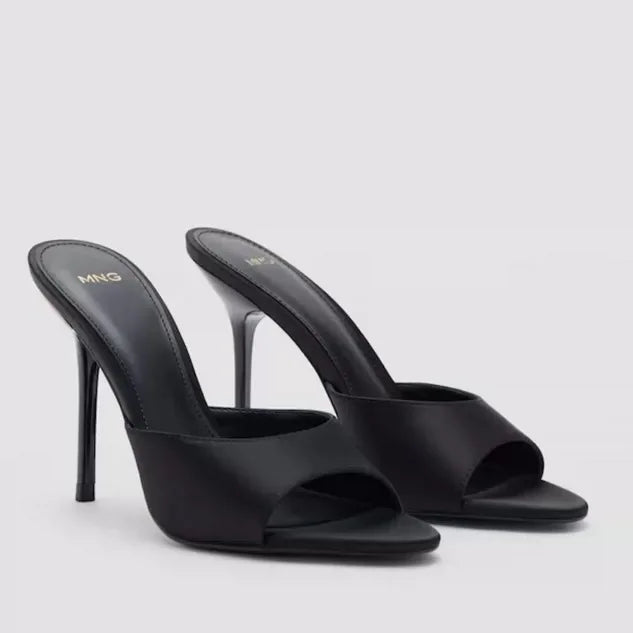 2026 Summer New Women's High Thin Heels Pointed Toes Fashion Slippers Elegant Satin Shoes Sexy Peep Toe Stiletto Sandals Pumps LadyShow.Store