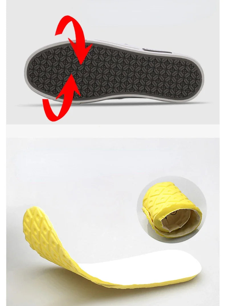 2026 New Men Canvas Shoes Breathable Outdoor Mens Casual Shoes Comfortable Spring Autumn Cloth Flat Shoes Black Walking Sneakers Pi-Mart