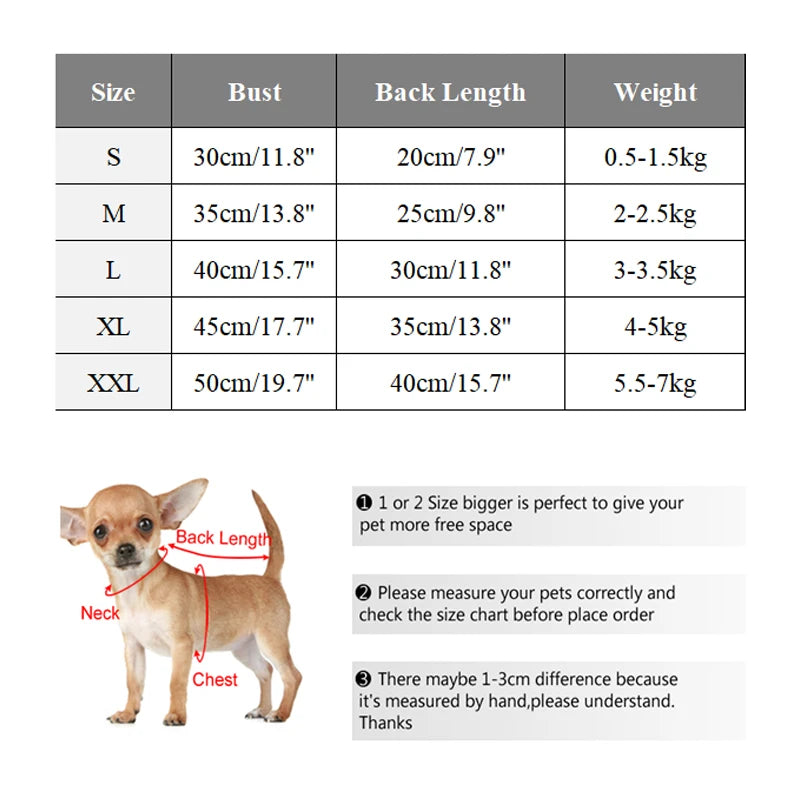 Winter Dog Sweater Warm Plush Dog Clothes for Small Medium Dogs Cats Soft Puppy Coat Jacket Chihuahua Teddy Costums Dog Supplies Pi-Mart