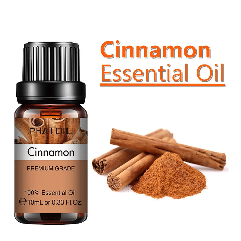 PHATOIL 10ml Ginger Essential Oil for Perfume Candles Making Spa Massage Humidifier Rose Jasmine Pine Needles Tangerine Thyme Pi-Mart