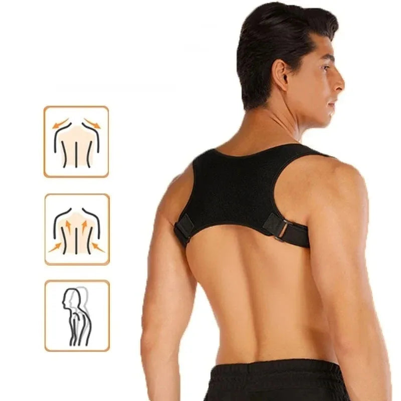 Standing and sitting posture support belt Sturdy posture back belt, enhancing better posture Tri Light Beauty