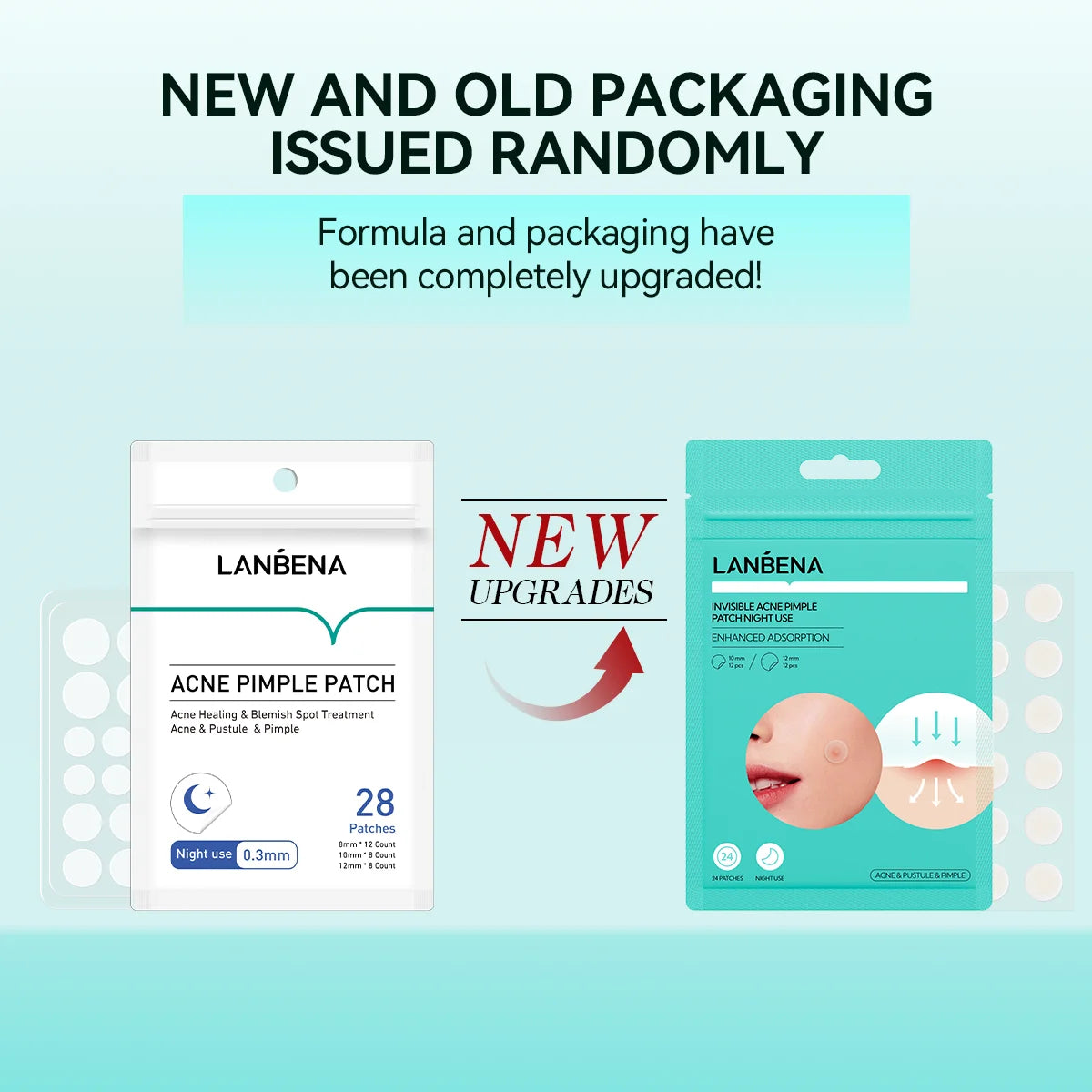LANBENA Acne Pimple Patch Daily Use and Night Use Invisible Acne Stickers Blemish Treatment Acne Concealer Makeup Pi-Mart