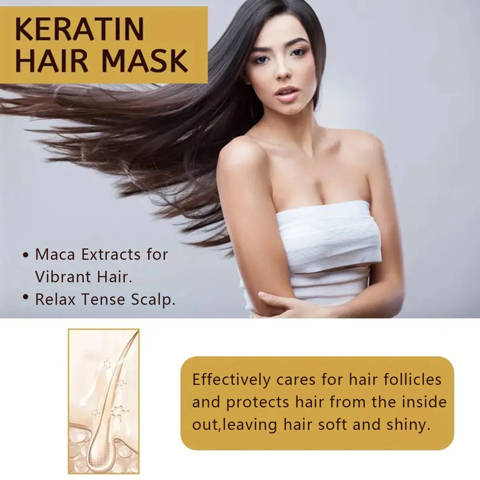 Magical Keratin Hair Mask For Maltreated Hair 9Seconds Repairing Damaged Frizzy Hairs Smoothing Nourish Straightening Hair Care Tri Light Beauty