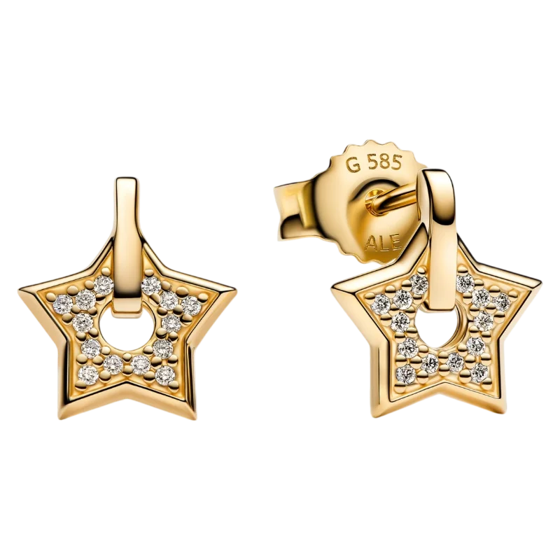 2026 Latest 925 Silver Exquisite Rose Gold Charm Earrings Personalized Pendant Beads, Fashionable Birthday Gift Gifts Pi-Mart