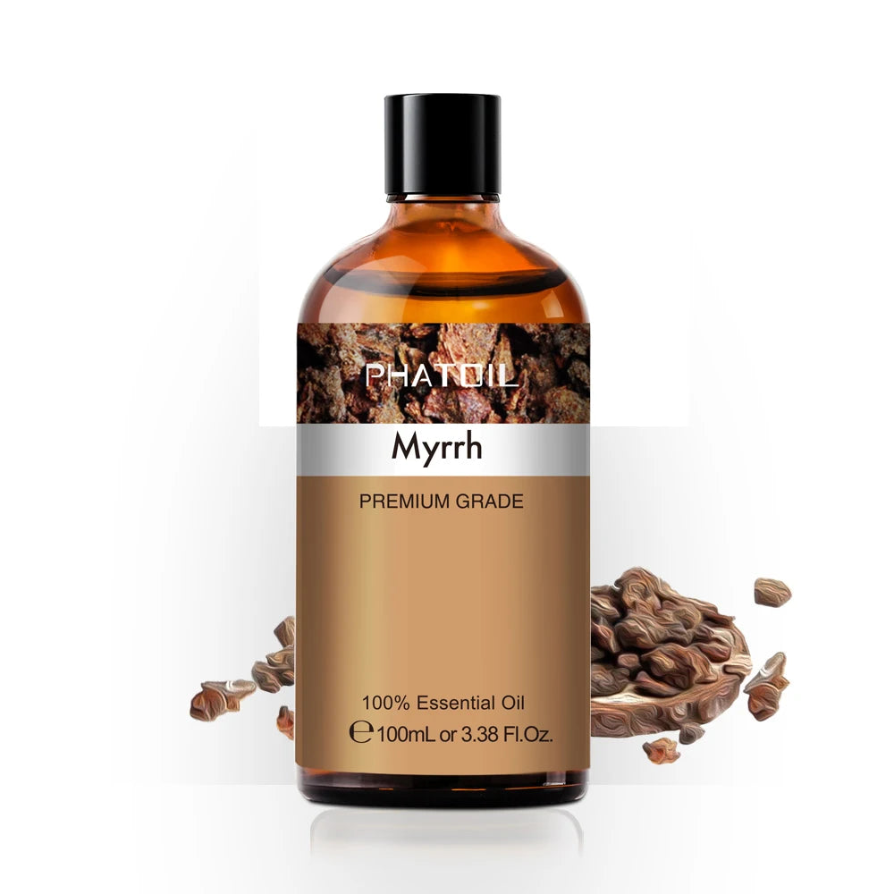 100ML Pure Natural Essential Oils Diffuser for Skin Care Rose Orange Lemon Lavender Rose Geranium Chamomile Avocado Aroma Oil Pi-Mart