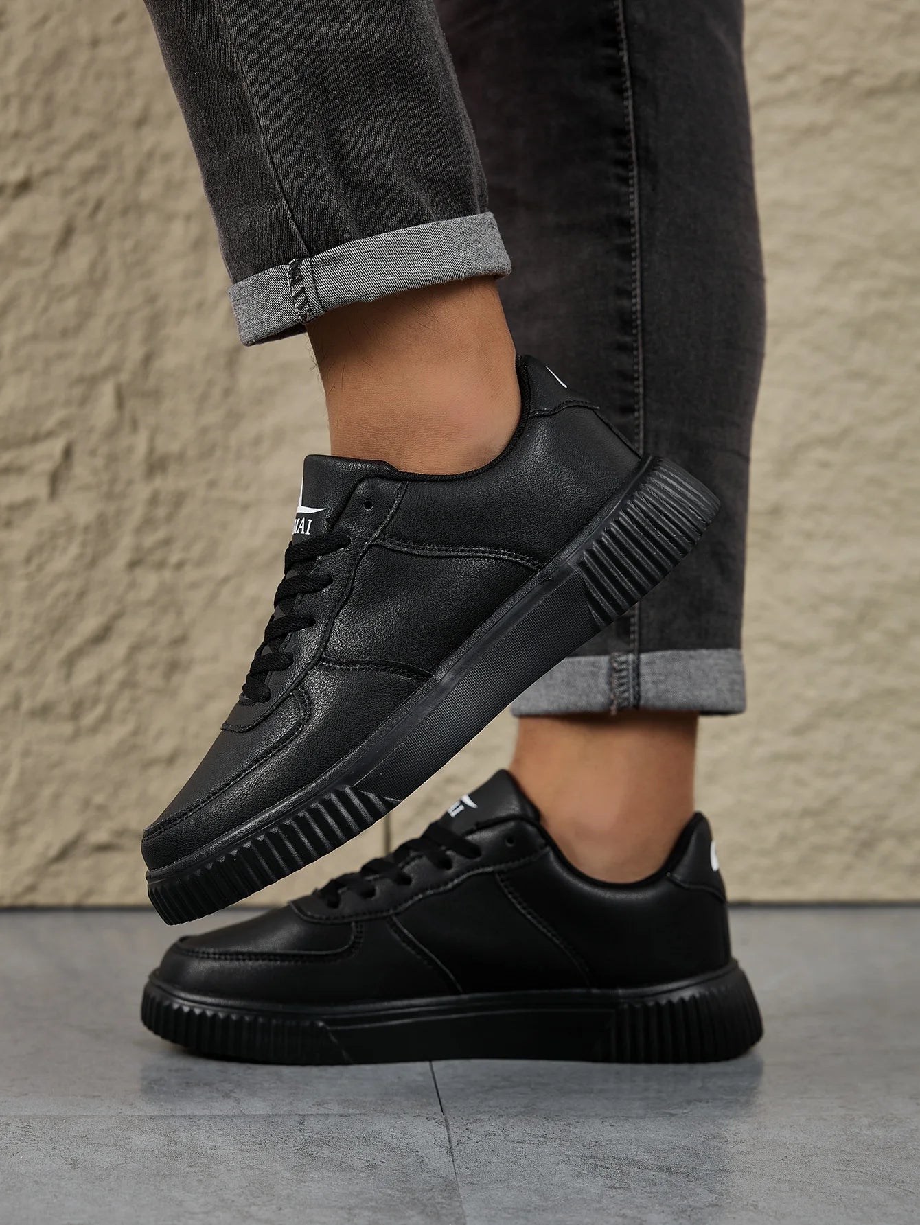 Fashion Leather Men White Sneakers Breathable Comfort Classic Casual Shoes Mens Women Outdoor Walking Shoes Couple Footwear Size Pi-Mart