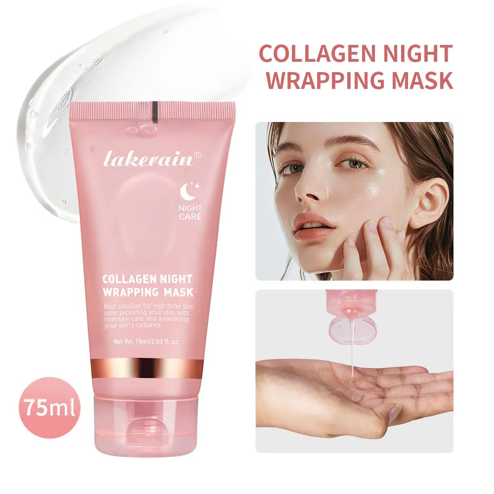 Collagen Wrapping Peel-off Mask Rejuvenation Moisturizing Brightening Korean Face Mask Make Glowy Skin Elasticity Facial Mask Pi-Mart