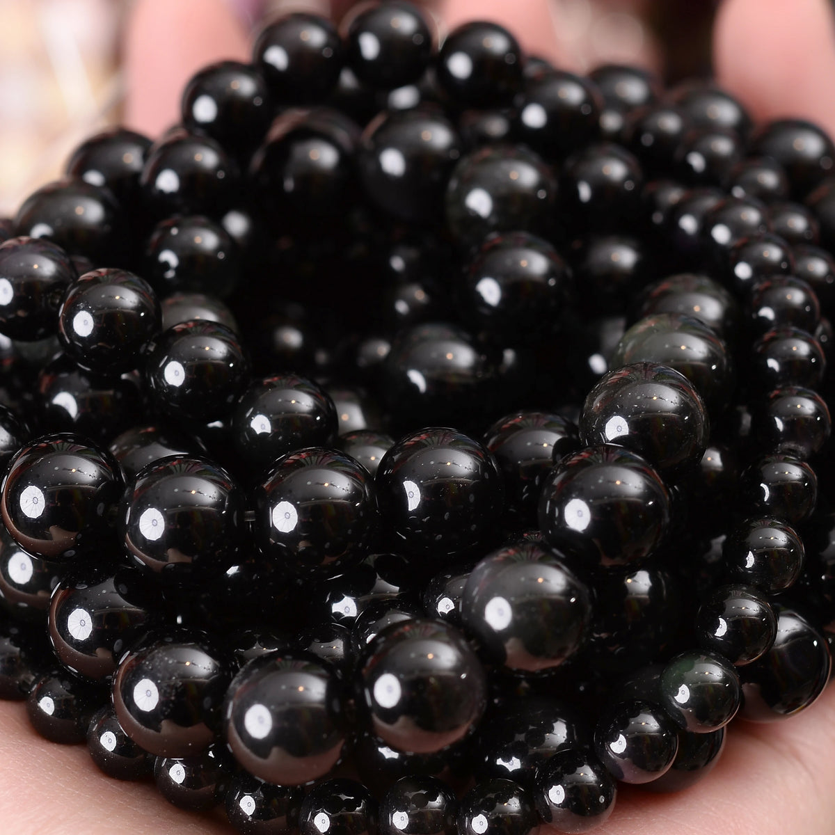 Natural Stone Beads Lava Jaspers Tiger Eye Quartz Agates Round Loose Beads for Jewelry Making DIY Bracelet Accessories 4-12MM Pi-Mart