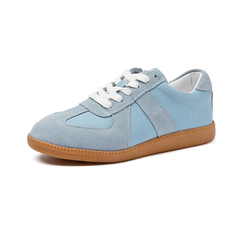 AIYUQI Women's Sneakers 2026 New Genuine Leather Ladies Moral Training Shoes Casual Spring Flat Shoes Women Pi-Mart