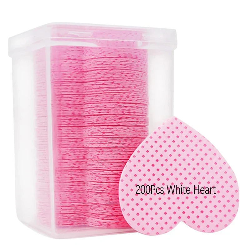 LULAA Glue Wipes Lint Free Nail Wipes Non-Woven Fabric Lash Glue Wipes Nail Polish Remover Wipes Use for Nail Polish Remover Tri Light Beauty