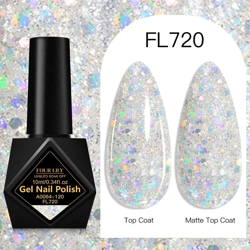 10ml Gel Nail Polish 162 Colors Nail Supplies Vernis Semi Permanent Nail Art Manicure Soak Off LED UV Gel Nail Varnishes Summer Tri Light Beauty