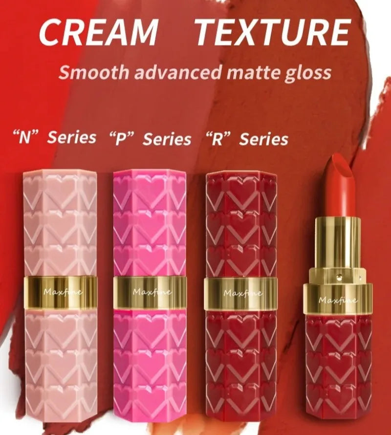 Nude Matte Lipsticks 4 Colors Waterproof Long Lasting Lip Stick Not Fading Sexy Nude Red Pink Velvet Lipsticks Makeup Cosmetic Tri Light Beauty