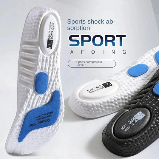 Sport Insoles for Feet Soft Shock Absorption Inserts Template Orthopedic Plantar Fasciitis Insole for Shoes Man Women Shoe Sole LadyShow.Store
