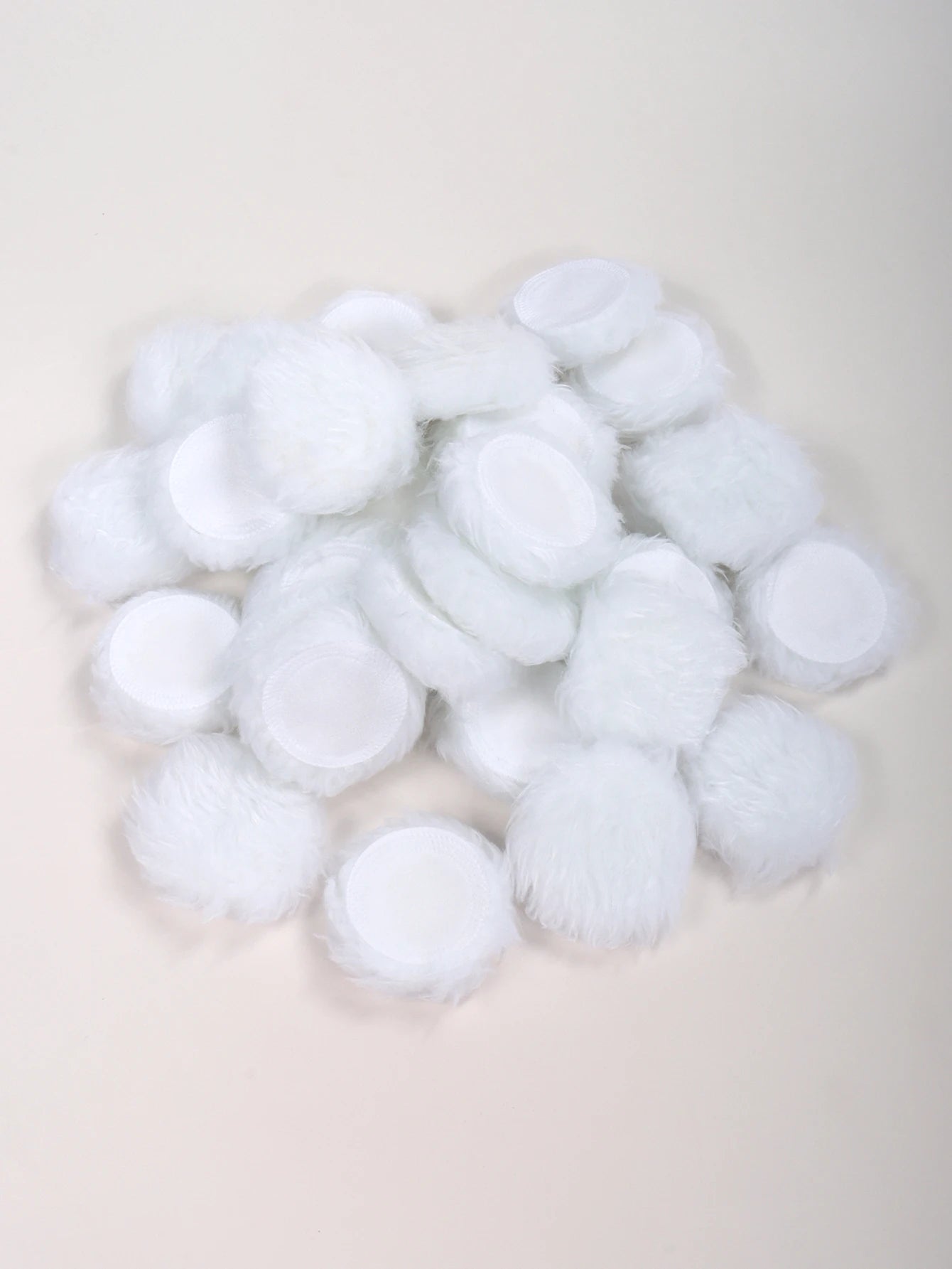 2-5-10-20Pcs Portable and Practical High-Grade White Round Powder Puff for Base and Fixing Makeup Pi-Mart