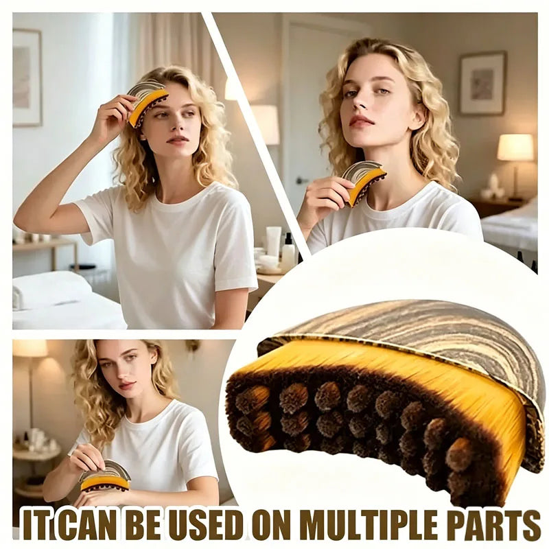 Precise Fit Ergonomic Lymphatic Contour Face Brush Face Lymph Drainage Massager V Line Sculpt Skin Tightening Beauty Tool Tri Light Beauty