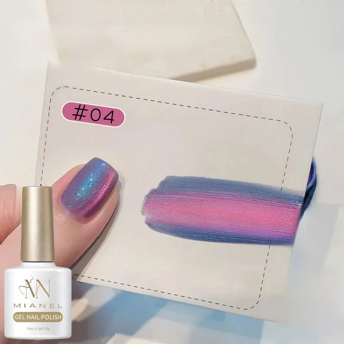 MIANEL Blue Tears Cat Eye Nail Polish Unique Blue Color and Magnetic Powder Create a Dreamy and Romantic Blue Nail Art Effect Tri Light Beauty