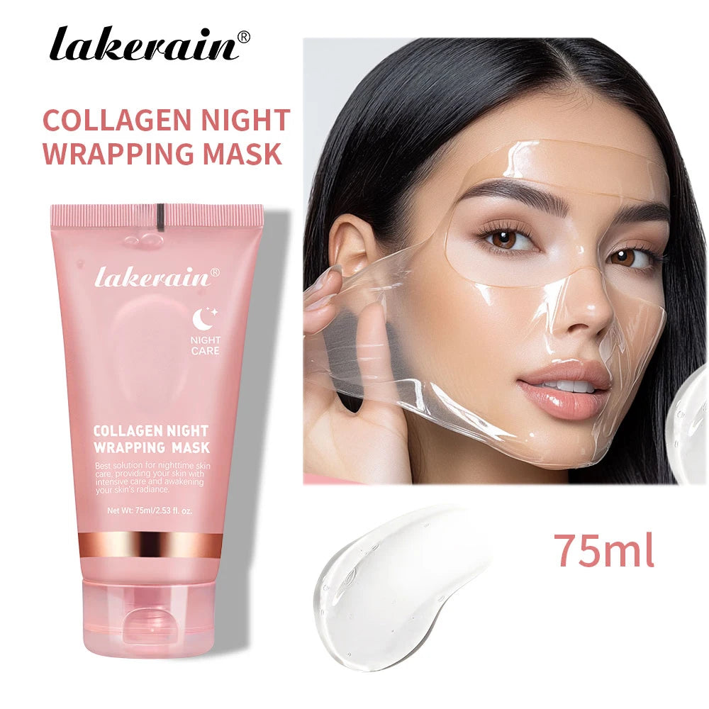 Collagen Wrapping Peel-off Mask Rejuvenation Moisturizing Brightening Korean Face Mask Make Glowy Skin Elasticity Facial Mask Pi-Mart
