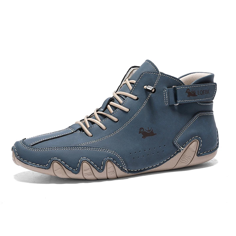 Leather Casual Shoes Sneakers for Men Fashion Outdoor Walking Loafers Shoes Comfortable Footwear Luxury Man Boots 2024 New In Pi-Mart