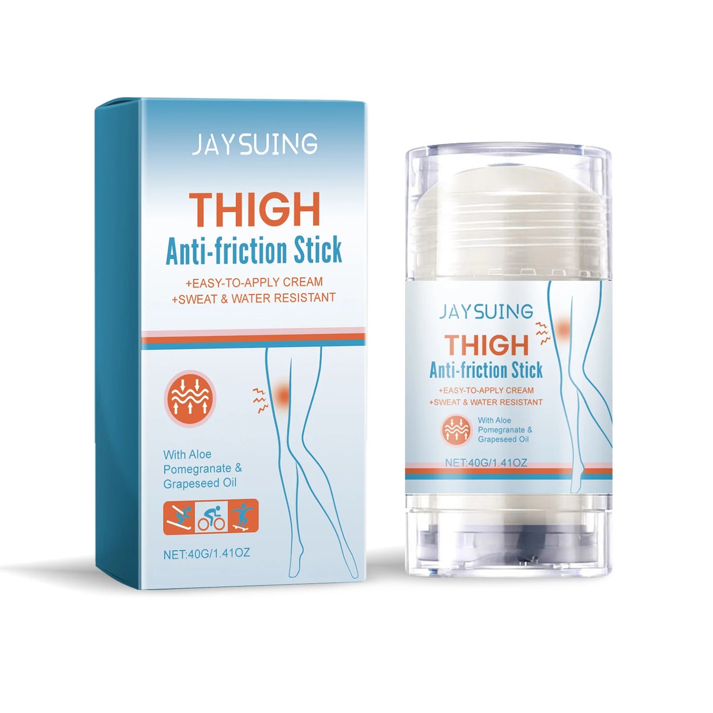 Anti Chafing Stick Running Prevent Arm Chest Thigh Chafing Irritation Aloe Soothe Moisturize Rough Skin Outdoor Anti Chafe Balm Pi-Mart
